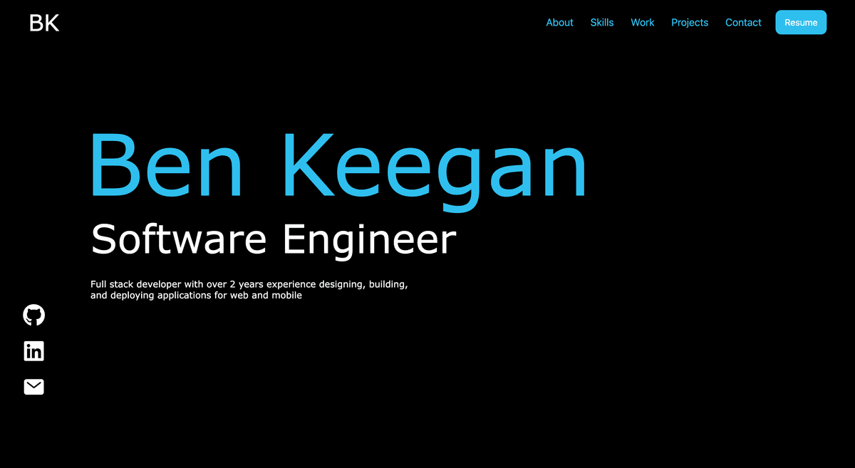 Portfolio Site Cover Image